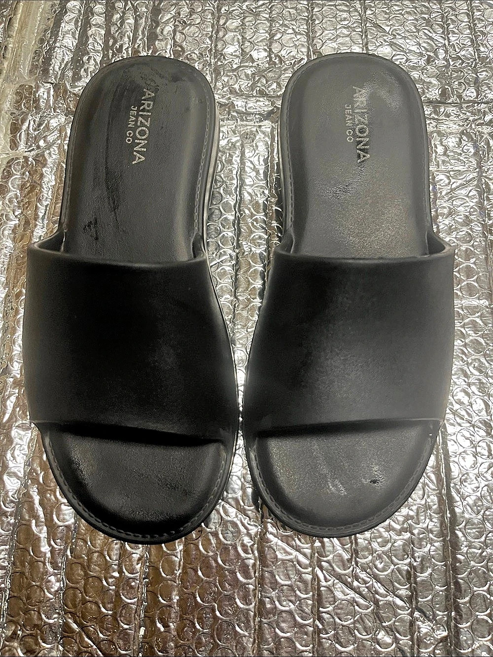Arizona Black Slide Sandals